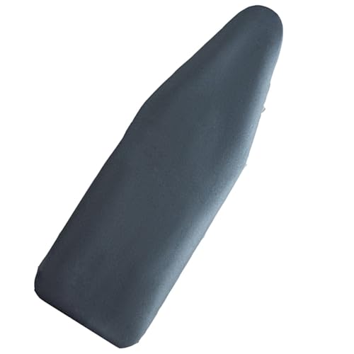ISAVIA Bügelbrettbezug 135x56cm，Bügeltischbezug Klettverschluss, Bügeltischbezug Ersatzbezug Dehnbarer Bezug Baumwolle，Einfache Passform(Black Grey) von ISAVIA
