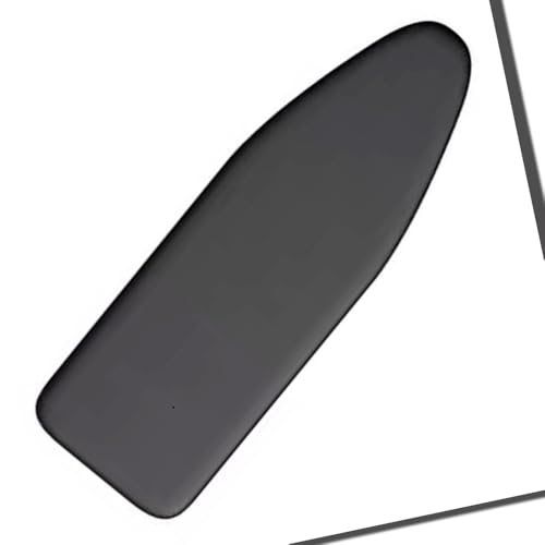 ISAVIA Bügelbrettbezug 90x30cm 100x35cm 110x35cm 120x40cm，Bügeltischbezug Baumwolle，Bügelbezug Ersatzbezug Elastischem Gummizug，Einfache Passform(Black,122x38cm(48x15in)) von ISAVIA