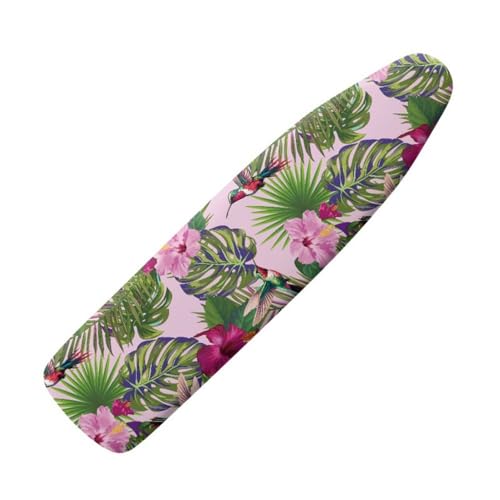ISAVIA Gummizug Bügelbrettbezug，30-50CM×110-150CM Ersatz Bügelbezug 100% Baumwolle Klettverschluss Bügelbezug Für Dampfbügeleisen - Bedruckt(Pink,XX-Large) von ISAVIA