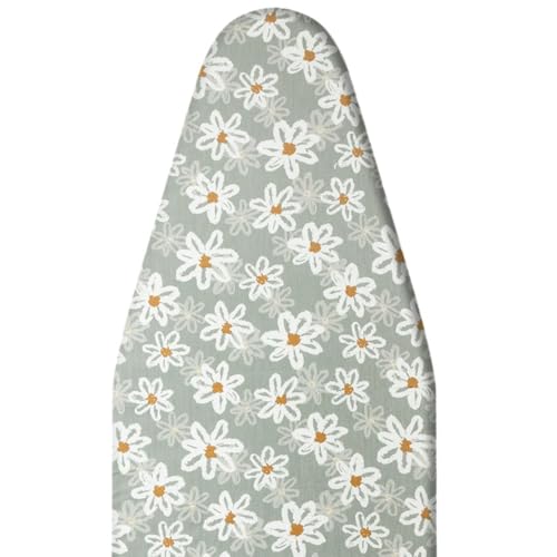 ISAVIA Premium Bügelbrettbezug 85×40CM 140×50CM 148×55CM Ersatz Bügelbezug Für Dampfbügeleisen，Gummizug Einfache Passform - Gelb(Green,140x50cm/54x19in) von ISAVIA