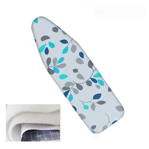 ISAVIA Silber Ersatzbügeltischbezug 90x30cm 100x35cm 110x35cm 120x40cm Extra Dicker Polsterung Bügelbezug, Baumwollbezug Für Dampfbügeleisen(Blue,110x35cm/43x13in) von ISAVIA