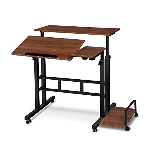 ISCBAFYX Möbel Mobiler Schreibtisch, höhenverstellbarer Laptop-Schreibtisch mit Rädern (Farbe, Größe: Einheitsgröße)/Einheitsgröße von ISCBAFYX