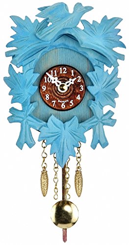 Kuckulino Schwarzwalduhr mit Quarzwerk und Kuckuckruf, blau TU 2015 PQ blau von Trenkle