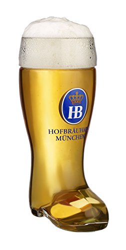 HB Hofbräuhaus München Bierkrug Hofbräuhaus München HB Glasstiefel 0,5 Liter King Werk KI 1000174 von HB Hofbräuhaus München