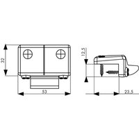 Iseo einstellbares Schließblech oben oder seitlich für Idea Base oder Push - PVC-Profil - Alu-Grau - 94100157 Iseo einstellbares Schließblech oben oder seitlich für Idea Base oder Push - PVC-Profil - Alu-Grau - 94100157 von IS&EACUTE