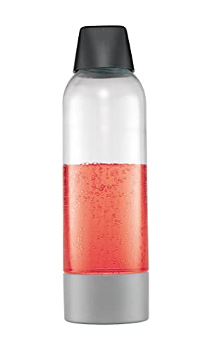 iSi Twist'n Sparkle Flaschenset|2x1L Ersatzflaschen für Wassersprudler|Soda Maker|Trinkflasche für kohlensäurehaltige Getränke|Robuste PET-Flaschen mit Deckel|für Cocktails und Drinks|BPA-frei von ISI