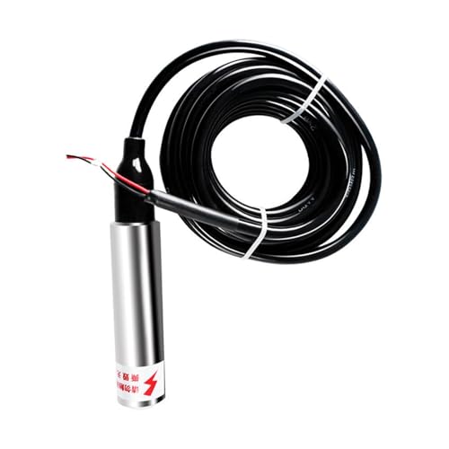 ISIRYK Tauchfähiges Füllstandsmessgerät Submersible Level Gauge fire Water Tank Water Pool Static Pressure Water Level Sensor 4~20MA(Range 2 Meters line 5 Meters) von ISIRYK