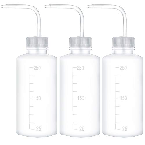 Quetschflasche Pflanzen Blume Gießflasche Kunststoff Waschen Squeeze Flasche Kunststoff-Sicherheitsflasche für Sukkulenten 250ml (3 Stück) von ISIYINER