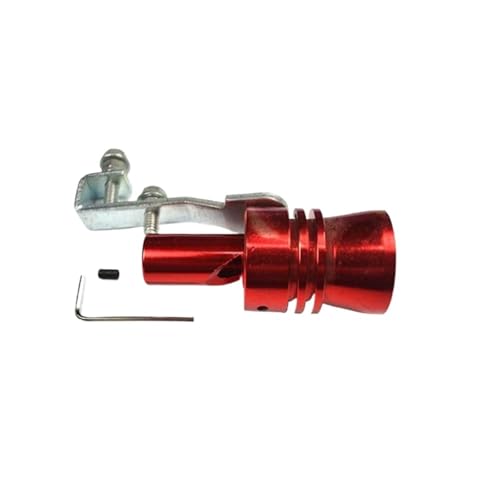 ISJRJF Auspuff Endrohr 1 stücke Universal Auto Turbo Muffler Sound Simulator Auto Turbo Sound-Whistle Fahrzeug Refit Auto Teile Auto-Endrohre(Red) von ISJRJF