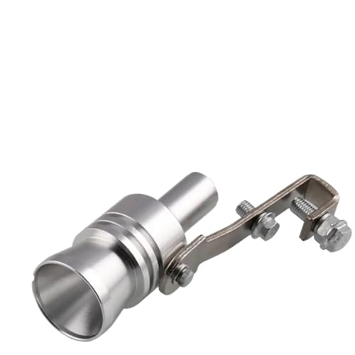 ISJRJF Auspuff Endrohr 1 stücke Universal Auto Turbo Muffler Sound Simulator Auto Turbo Sound-Whistle Fahrzeug Refit Auto Teile Auto-Endrohre(Silver) von ISJRJF