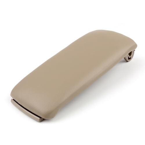 ISJRJF Auto Armlehnenbox Konsole Armlehne PU Leder Center Console Armlehne Abdeckung Deckel Fit Für Audi A4 S4 A6 2000-2008(Khaki) von ISJRJF