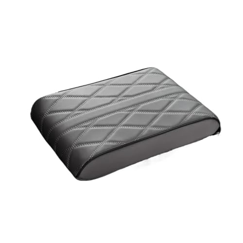 ISJRJF Auto Armlehnenbox PU-Leder Auto Armlehne Matte Mittelkonsole Armlehne Schutzkissen Universal Auto Armlehnen Aufbewahrungsbox Abdeckung Pad(21CM-Grey) von ISJRJF