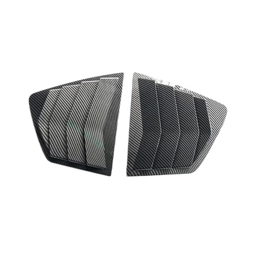 ISJRJF Heckscheibe Louver Seitenfenster Louver Auto Hinten Jalousie Fenster Seite Shutter Abdeckung Trim Aufkleber Fit Für Honda Accord 9th Limousine 2014-2017(Carbon) von ISJRJF