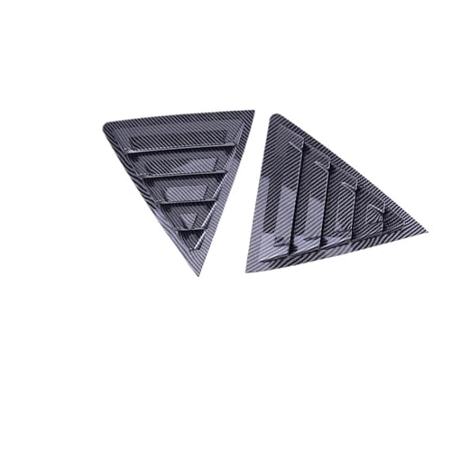 ISJRJF Heckscheibe Louver Seitenfenster Louver Fit für Toyota Corolla 2014-2018 Auto Heckscheibe Jalousie Shutter Cover Side Vent Trim Aufkleber(Carbon Look) von ISJRJF