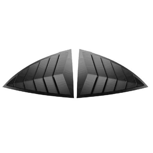 ISJRJF Heckscheibe Louver Seitenfenster Louver Passend für Tesla Model 3 Highland 2024, 2 Stück, Heckscheibenabdeckung, Jalousie, Seitenentlüftungsleiste(2pcs Matte Black) von ISJRJF
