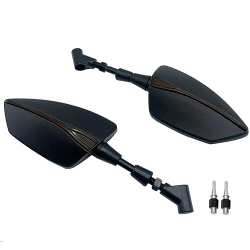 ISJRJF Motorrad Spiegel Set Seitenspiegel Fit Für Benelli TRK502 TRK502X TRK251 TRK 502 TRK502X TRK251 Aluminium CNC Motorrad Seite Spiegel Rückspiegel(NO Logo Black) von ISJRJF