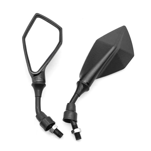 ISJRJF Motorrad Spiegel Set Seitenspiegel Motorrad Rückspiegel Konvex Weitwinkel Einstellbare Fahrrad Bike Lenker Seite Flexible Rückspiegel(Black) von ISJRJF