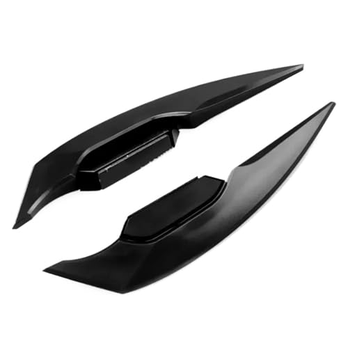 ISJRJF Motorrad Spoiler 1 Paar Motorrad Winglet Aerodynamische Spoiler Flügel Universal DIY Motorrad Dekoration Aufkleber(Black) von ISJRJF