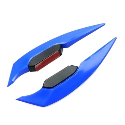 ISJRJF Motorrad Spoiler 1 Paar Motorrad Winglet Aerodynamische Spoiler Flügel Universal DIY Motorrad Dekoration Aufkleber(Blue) von ISJRJF