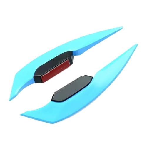 ISJRJF Motorrad Spoiler 1 Paar Motorrad Winglet Aerodynamische Spoiler Flügel Universal DIY Motorrad Dekoration Aufkleber(Light Blue) von ISJRJF