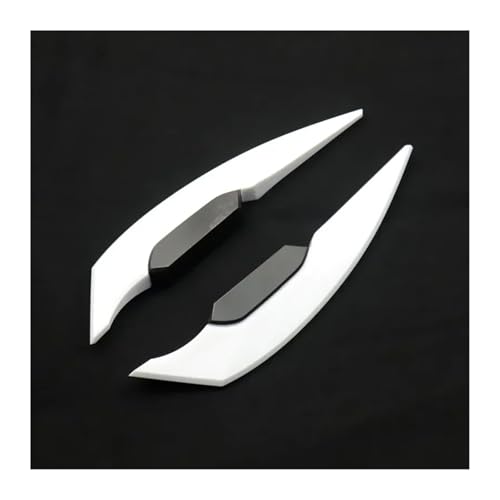ISJRJF Motorrad Spoiler 1 Paar Motorrad Winglet Aerodynamische Spoiler Flügel Universal DIY Motorrad Dekoration Aufkleber(White) von ISJRJF