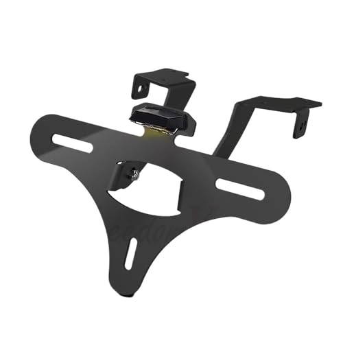 ISJRJF seitlich Nummernschildhalter Passend für CF Moto 450MT Zubehör Kennzeichenhalterung Tail Tidy Fender Eliminator Nummernhalter-Unterstützung. Kennzeichenhalter(NO Logo with Lights) von ISJRJF