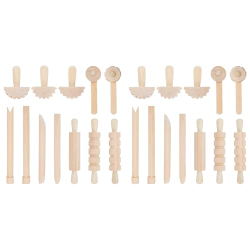 ISKDJBJG 24 StüCk Ton und Teig Werkzeuge Spiel ZubehöR Inklusive Rollen Hammer Pack Keramik Werkzeuge Stempel für Ton Kunst ISKDJBJG 24 StüCk Ton und Teig Werkzeuge Spiel ZubehöR Inklusive Rollen Hammer Pack Keramik Werkzeuge Stempel für Ton Kunst von ISKDJBJG