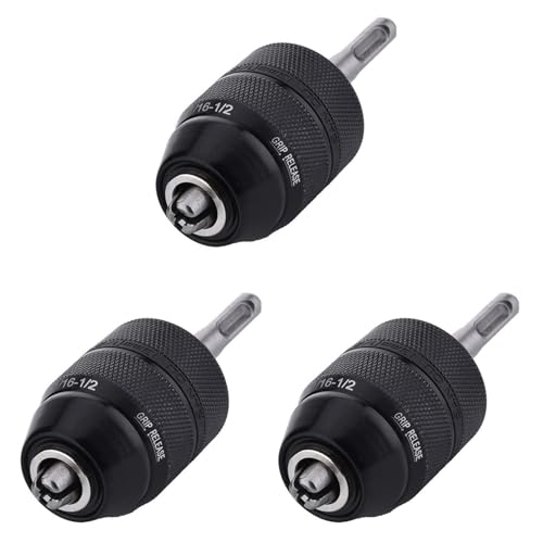 ISKDJBJG 3Stück 2-13 mm SchlüSselloser Bohr Futter mit SDS Plus Schaft Adapter, 1/2-20UNF Bohr Futter Adapter Konverter Werkzeug von ISKDJBJG