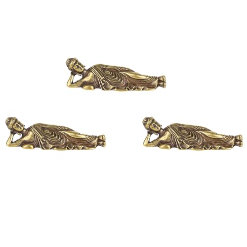 ISKDJBJG 3X Mini Retro Goldene Liegende Buddha Statue Buddha Skulptur Figuren Kupfer Reines Messen Dekoration Buddha ISKDJBJG 3X Mini Retro Goldene Liegende Buddha Statue Buddha Skulptur Figuren Kupfer Reines Messen Dekoration Buddha von ISKDJBJG