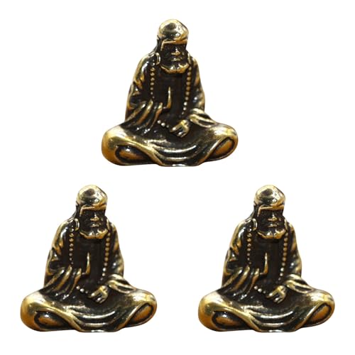 ISKDJBJG 3X Retro Messing Buddha Mini Statue Bodhidharma Figuren Schreibtisch Dekoration Kunst Geschenke Miniaturen ISKDJBJG 3X Retro Messing Buddha Mini Statue Bodhidharma Figuren Schreibtisch Dekoration Kunst Geschenke Miniaturen von ISKDJBJG