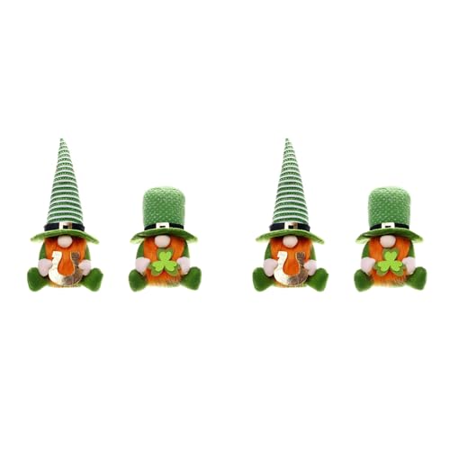 ISKDJBJG 4X Patricks Day-Dekorationen - Patricks Day-, Zwerg-Plüsch, GrüN, Irische Kobold-Puppe, Kobold-Figur ISKDJBJG 4X Patricks Day-Dekorationen - Patricks Day-, Zwerg-Plüsch, GrüN, Irische Kobold-Puppe, Kobold-Figur von ISKDJBJG
