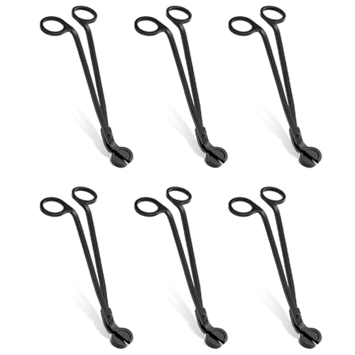 ISKDJBJG 6X Premium Kerzen Docht Trimmer - Robuster Docht Aus Rostfreier Stahl für Kerzen - SchöNe Geschenke für Kerzen Liebhaber von ISKDJBJG