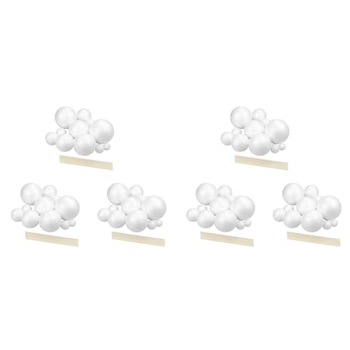 ISKDJBJG 6X Sonnensystem-Projektkit, PlanetModel Crafts 14 Polystyrolkugeln Unterschiedlicher GrößE für Schulwissenschaftliche Projekte von ISKDJBJG