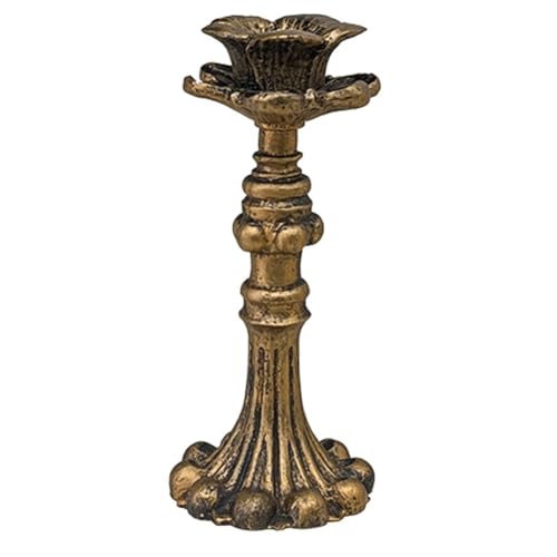 ISKDJBJG Retro-Kerzenständer in Gold, Ornamente, Foto-Requisiten, Wohnzimmer, Esstisch, Atmosphäre, Kerzenständer, Basis, Kerzenständer, Hoch von ISKDJBJG