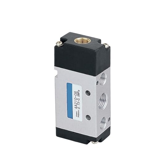 4A210 M5 1/8 1/4 3/8 1/2 Pneumatisches Steuerventil, pneumatisches Luftventil, 4 V Serien-Design (4A230P 06G1-83-5Way) von ISLWQOULE