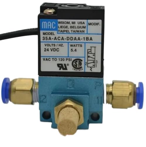 Elektronisches Magnetventil mit 3 Anschlüssen, 35A-ACA-DDBA-1BA 35A-ACA-DDFA-1BA 35A-ACA-DDAA-1BA mit Messing (DDAA 24V) von ISLWQOULE
