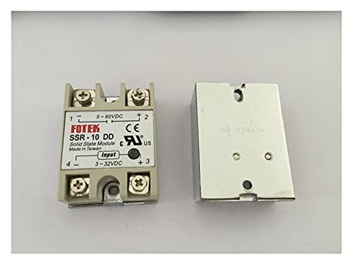 ISLWQOULE 1 STÜCKE SSR10DD SSR-10DD 10A SSR Relais, Eingang 3-32VDC Ausgang 5-60VDC von ISLWQOULE