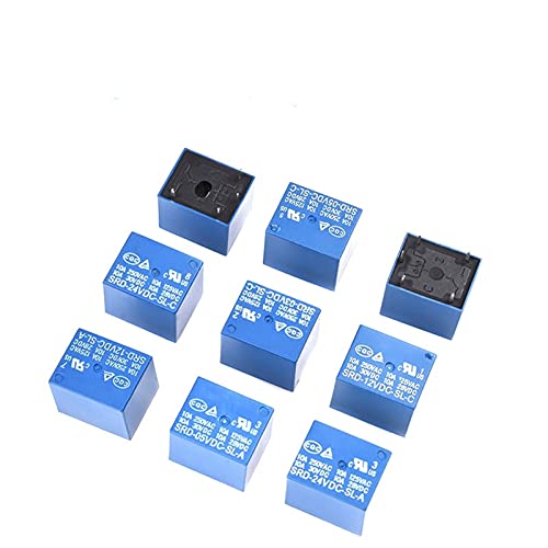 ISLWQOULE 10 Stück Relais SRD-03VDC-SL-C SRD-05VDC-SL-C SRD-06VDC-SL-C SRD-09VDC-SL-C SRD-12VDC-SL-C 3V 5V 6V 9V 12V 24V 48V 10A 250VAC 5PIN(Srd-12vdc-sl-c) von ISLWQOULE