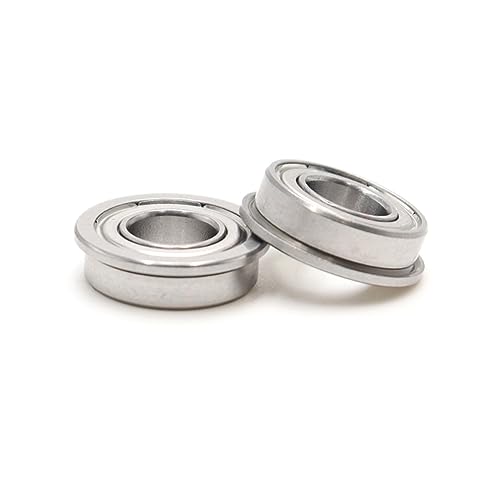 ISLWQOULE 2 STÜCKE P5 Flanschlager F6000/F6001/F6002/F6003/F6004/F6005/F6006/F6007 Hochgeschwindigkeits-Flanschkugellager(F6000) von ISLWQOULE
