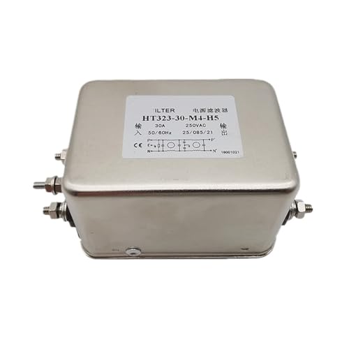 ISLWQOULE Einphasiger Netzfilter HT323-10-L8-H1 M4 6A 10A 16A 20A 30A Anti-Interferenz-Rauschunterdrückung(HT323-30 -M4- H5 30A) von ISLWQOULE