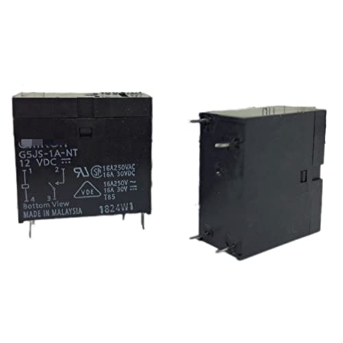 ISLWQOULE G5JS-1A-NT G5JS1ANT 12V Relais Mikrowellen-Warmwasserbereiter Relais 12VDC DC12V 12V 16A 4PIN(5PCS) von ISLWQOULE