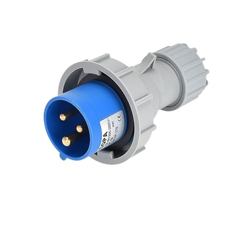 ISLWQOULE IP67 Industriestecker und -buchse Elektrischer Anschluss 3PIN 4PIN 5PIN 16A/32A wasserdichte Panel-Oberflächenbuchse(Plug 3P32A) von ISLWQOULE
