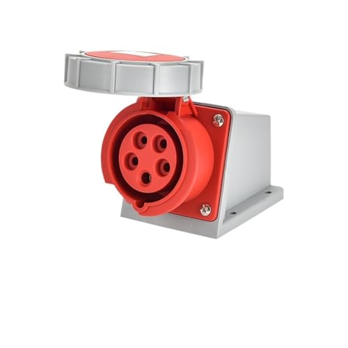 ISLWQOULE IP67 Industriestecker und -buchse Elektrischer Anschluss 3PIN 4PIN 5PIN 16A/32A wasserdichte Panel-Oberflächenbuchse(Surface Socket 5P32A) von ISLWQOULE