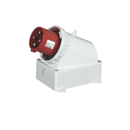 ISLWQOULE IP67 Reverse Plug Wasserdichter Industrie-Luftfahrt-Stecker und -Buchse Docking 3-adrig 4-Loch 5-adrig 16A/32A High-End-Buchse(Surface Plug4P 16A) von ISLWQOULE