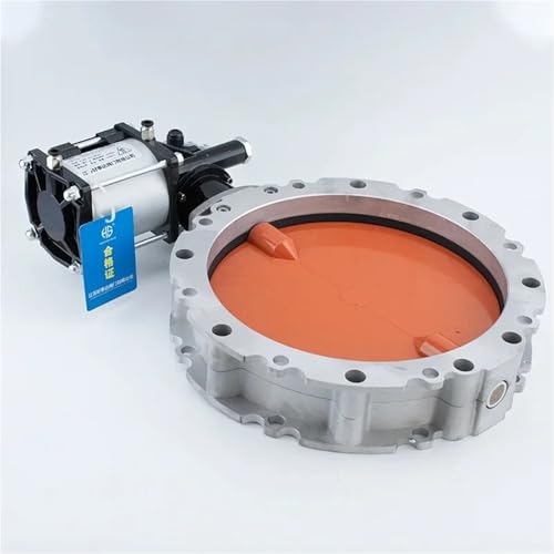 ISLWQOULE Pneumatic Dust Butterfly Valve Cement Tanker Powder Material Manual Aluminium Alloy Valve DN 150 200 250 300(12) von ISLWQOULE