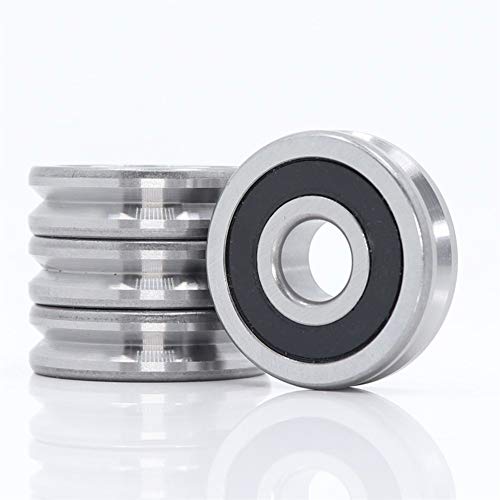 ISLWQOULE Rollenlager V103209 V-Nut Versiegeltes Kugellager 10x32x9mm Riemenscheibenradlager V2/2 3/2 4/2 5/2 6/2 Führungsschienen-Rollenlager(103209V5 2 4PCS) von ISLWQOULE