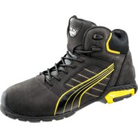 Sicherheitsstiefel Amsterdam Mid Gr. 43 schwarz/gelb Leder S3 SRC EN20345 von ISM