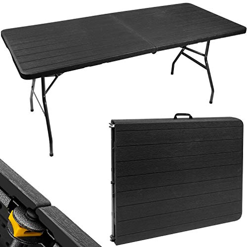 MT MALATEC ISO Trade Klappbarer Gartentisch 180 cm - Gartentisch Catering Wetterfest - für 8 Personen, HDPE & Stahlrahmen 12280 von MT MALATEC