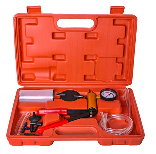 ISO TRADE Bremsentlüftungspumpe Vakuumpumpe Test Set Entlüftungsschlauch Ventilrohr Entlüftungswerkzeug 8743 von ISO TRADE
