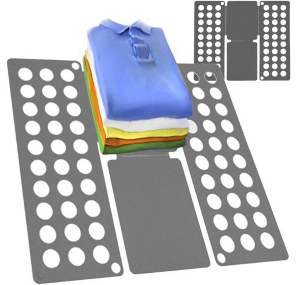 ISO TRADE Kleiderstange Kleiderfaltbrett Kleidung (Spar-Set, 1 St., faltbar, platzsparend), Falten von Kleidung viel schneller und einfacher von ISO TRADE
